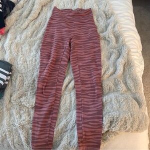 Bombshell Sportswear Pink Zebra Leggings